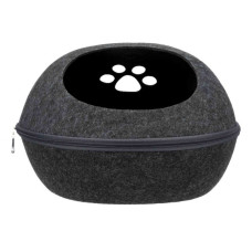 Домик-лежак грязеотталкивающий Liva, фетр, 40х24х47cm, антрацит