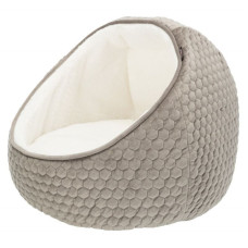 Лежак-печера Livia, 55х45см, сіро-коричневий, крем