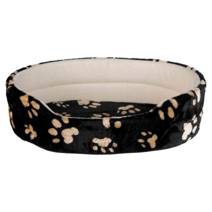 Мягкое место для собак Charly, черный с лапками