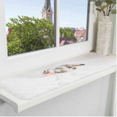 Мат на подоконник Nani (плюш), 90х28см, серый