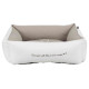 Лежак Pet's Home, білий/сіро-коричневий
