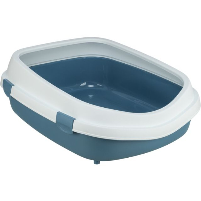 Туалет для кота Primo XXL с рамой, 56х25х71см, синий