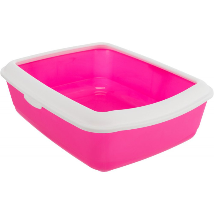 Туалет с рамкой Trixie Classic Litter Tray 37*15*47 см, розовый