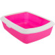 Туалет с рамкой Trixie Classic Litter Tray 37*15*47 см, розовый