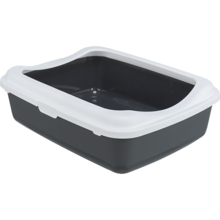 Туалет с рамкой Trixie Classic Litter Tray 37*15*47 см, темно-серый 