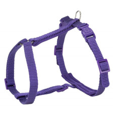 Шлея с поводком для кота Premium, 25–45см/10мм, фиолетовая