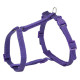 Шлея с поводком для кота Premium, 25–45см/10мм, фиолетовая