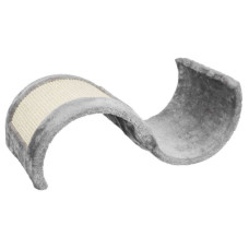 Дряпка Волна,39х28х50 см, серый/бежевый, плюш, сизаль