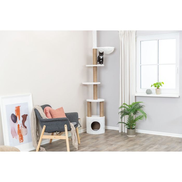 Дряпка-домик для кота "Aurelio", 236–250см, белый
