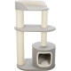 Когтеточка-домик XXLSalva 3 уровня, 128см,серо-коричнев