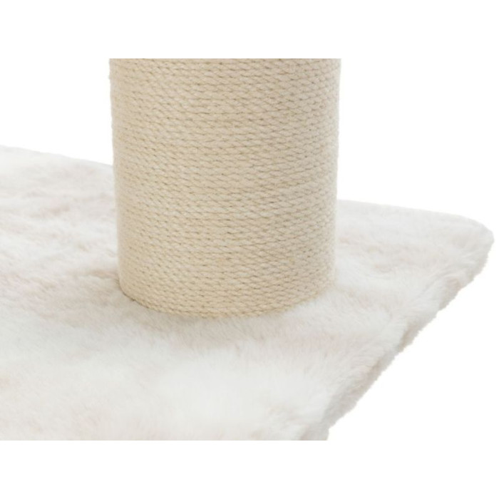 Когтеточка-домик Nelli, 140см, белый/серо-коричневый