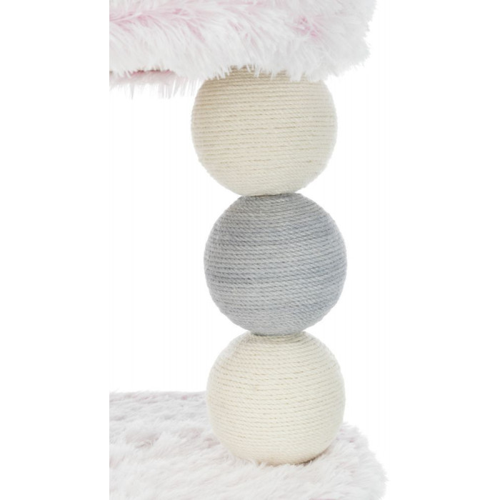 Кігтеточка-будиночок Harvey, 73см, біло-рожевий