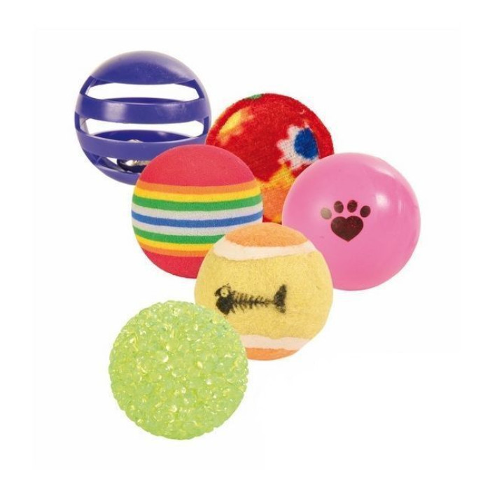 Набор разных мячей d4см, (6шт)