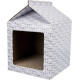 Будинок-кігтеточка (картон) 34?48?34см, білий