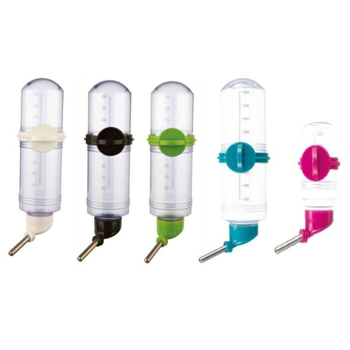 Поилка для грызунов с винтовым креплением, пластик 500 мл