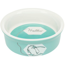 Миска керамическая "Hello" с рисунком кролик, 240мл/11см