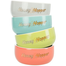 Миска для гризунів Honey&Hopper (кераміка) 250мл/11см, з малюнком