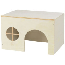 Дерев'яний будинок для шиншил, морських свинок 24,5 х15х15, 5см