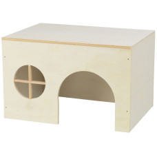 Дерев'яний будинок для морських свинок 27х17х19 см