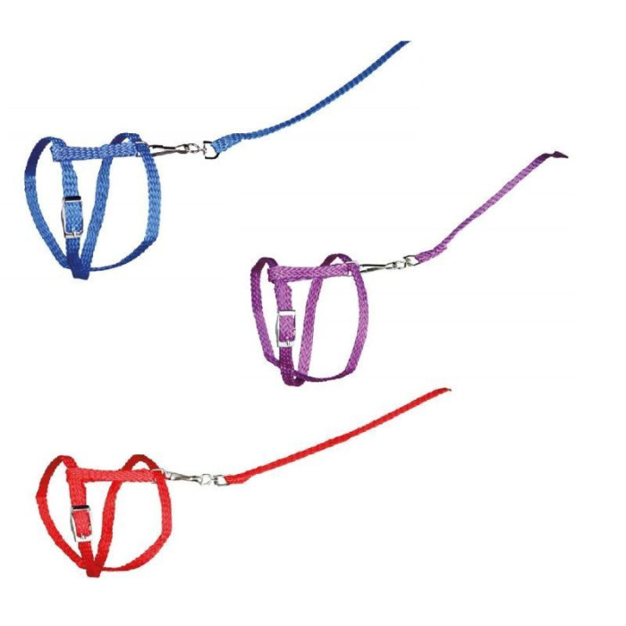 Шлейка для кролика с поводком