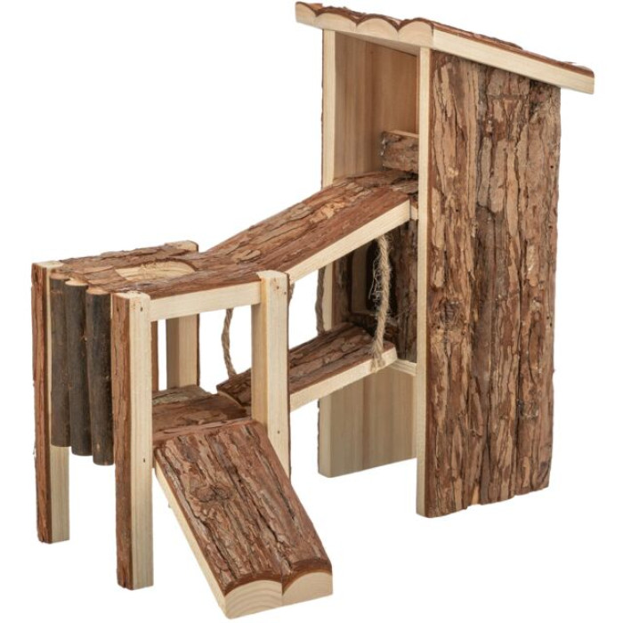 Игровая площадка "Tjorven" для мышей, хомяков (кора), 32х19х29см