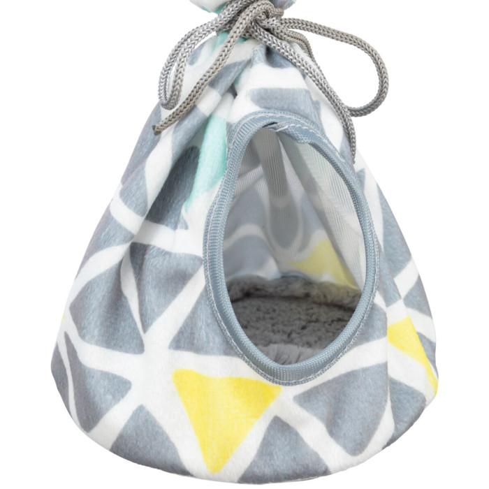 Лежак-пещера "Sunny" подвесной для хомяков (плюш), 12х17см.