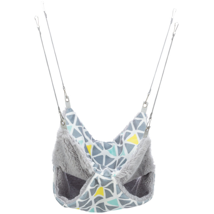 Гамак Sunny двухэтажный, подвесной для хомяка (плюш), 30х30см