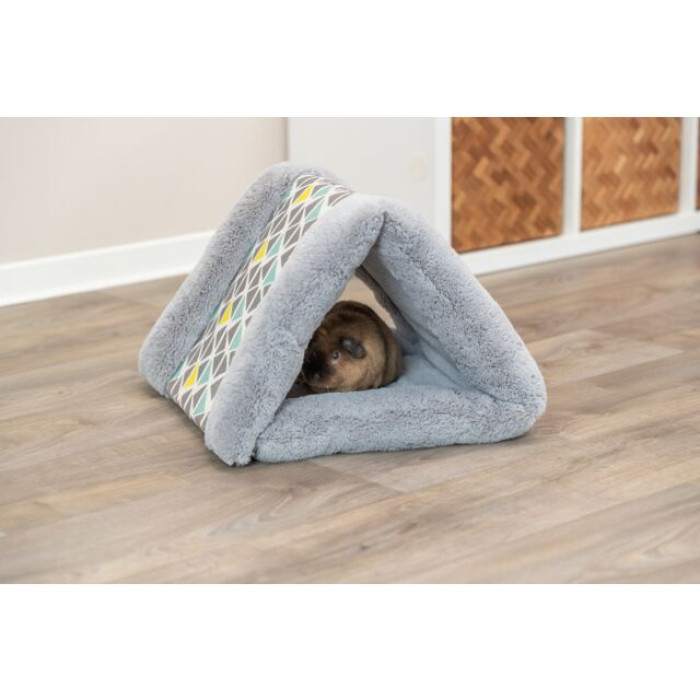 Лежак-пещера Sunny для морских свинок/кроликов (плюш), 44х33х40см