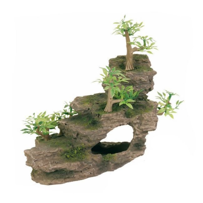 Кам'яні сходи з рослинами для риб TRIXIE 19 см