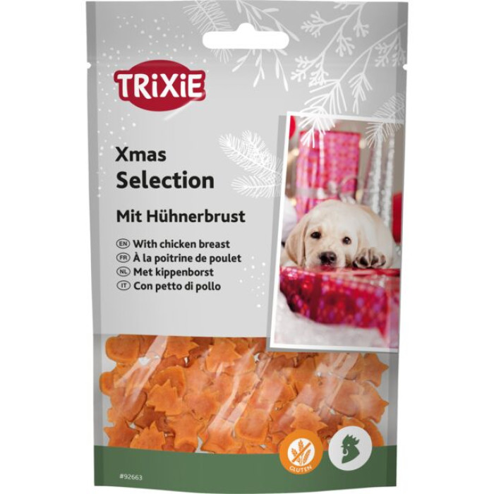 Різдвяні ласощі для собак (куряча грудка), 100г