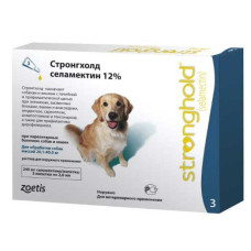 Стронгхолд (Stronghold) 12% от блох, клещей и гельминтов для собак 20-40кг, 2 мл/1 пип.