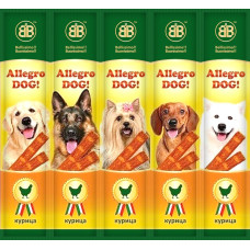 Жевательные колбаски для собак Аllegro Dog с курицей 5х10гр