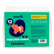 Подгузники для собак (псов) S (42*17см) 12шт Smartis