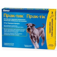 Прак-тик от блох и клещей для средних пород собак (11-22 кг.)