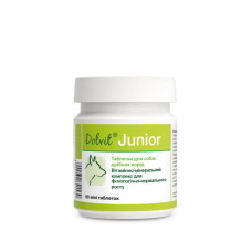 Сбалансированный комплекс витаминов и минералов Dolvit Junior mini для щенков, от 21 дня рождения до 18 месяцев 90 табл.
