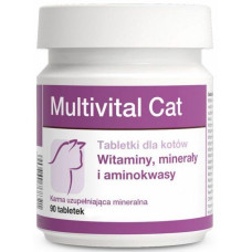 Витаминно-минеральный препарат Multivital Cat для оптимального роста котят и общего укрепления организма взрослых котов 90 таб
