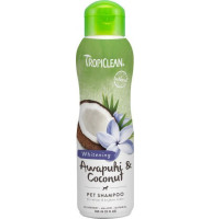 Шампунь TropiClean Імбир та кокос, для білої шерсті, для собак та котів 355 мл