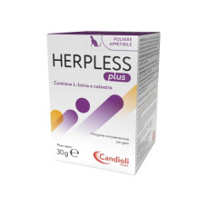 Candioli Herpless plus Powder (Херплес) для уменьшения симптомов кошачьего герпес вируса 30г