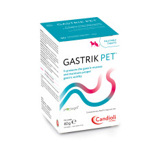 Добавка для собак и кошек Candioli Gastrik PET (Гастрик Пет) для защиты слизистой желудка и поддержания надлежащей кислотности желудка 30 табл (60 г)