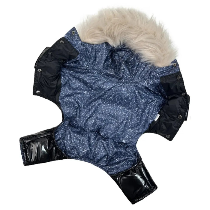  Зимовий комбінезон лакований чорний A-69