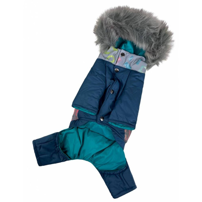 Зимний комбинезон светоотражающий, буквы радужные, A-72