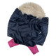 Зимовий комбінезон для дівчаток хутро малиновий AD-31
