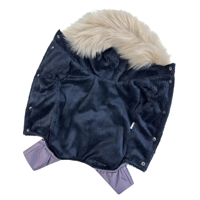 Зимовий комбінезон для дівчаток хутро фіолет AD-33