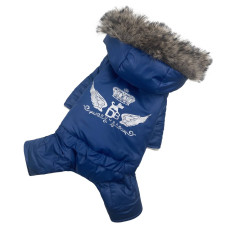 Зимний комбинезон на меху DB синий AM-13
