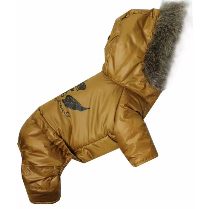 Зимний комбинезон на меху DB горчица AM-16