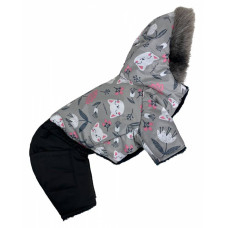 Зимний комбинезон на меху котики AM-24