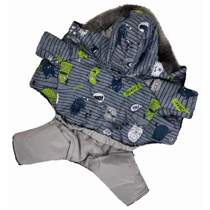 Зимовий комбінезон на хутрі монстрики AM-26