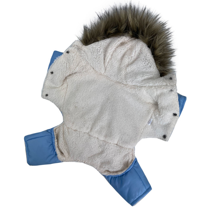 Зимний комбинезон на меху DB голубой AM-28