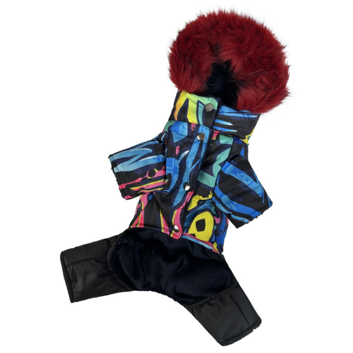 Зимний комбинезон на меху граффити AM-32