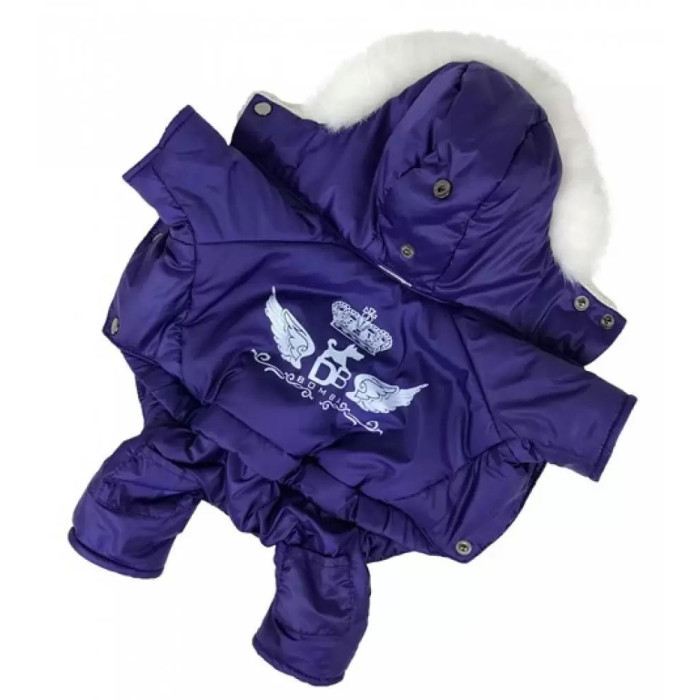 Зимний комбинезон на меху фиолетовый AM-4, унисекс №4